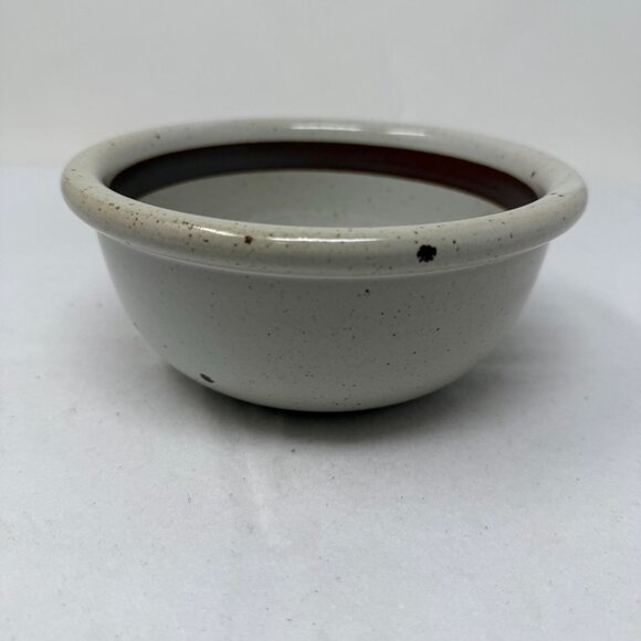 Dansk Vintage Bowl Brown Speckled Stripe Soup Salad Japan Stoneware Replacement - Picture 5 of 7